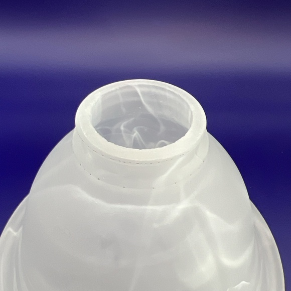 Single Faux Alabaster Bell Glass Shade - Picture 9 of 9